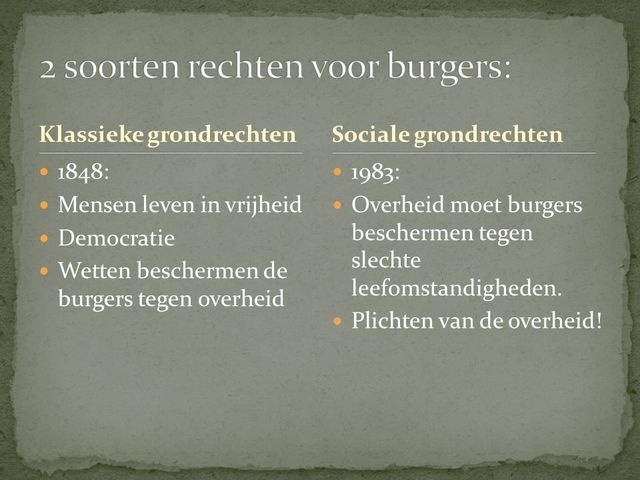 Sociale grondrechten in grondwet
