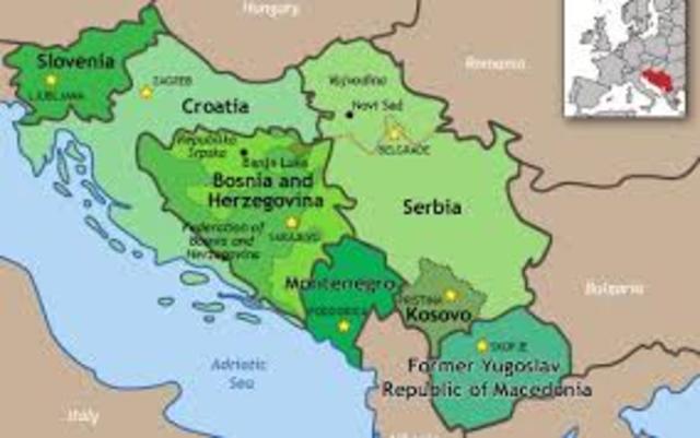 Begin burgeroorlog Joegoslavië