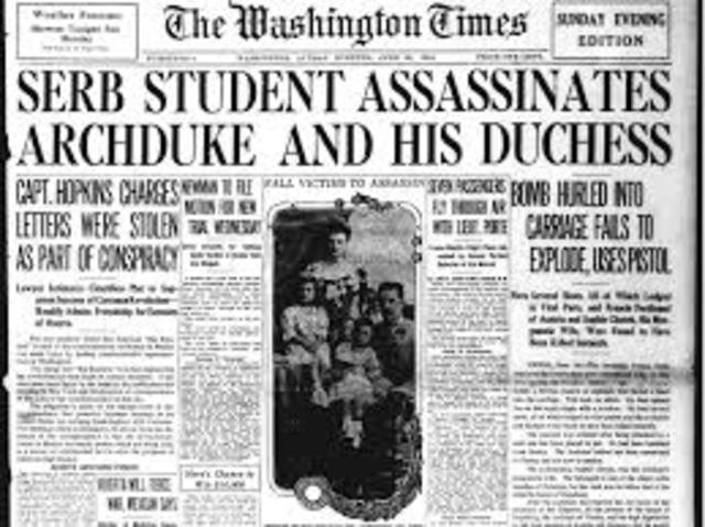 The assasination of Franz Ferninand