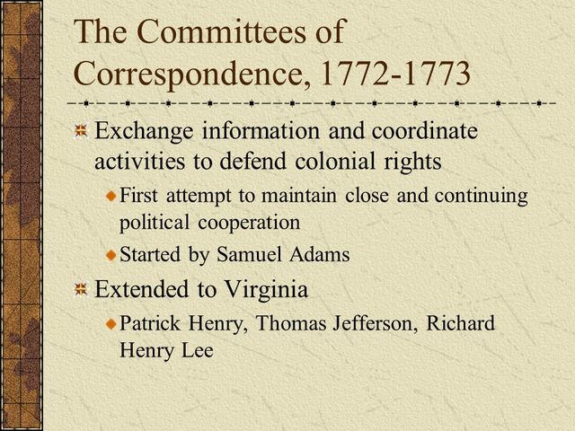 Committee of Correspondence