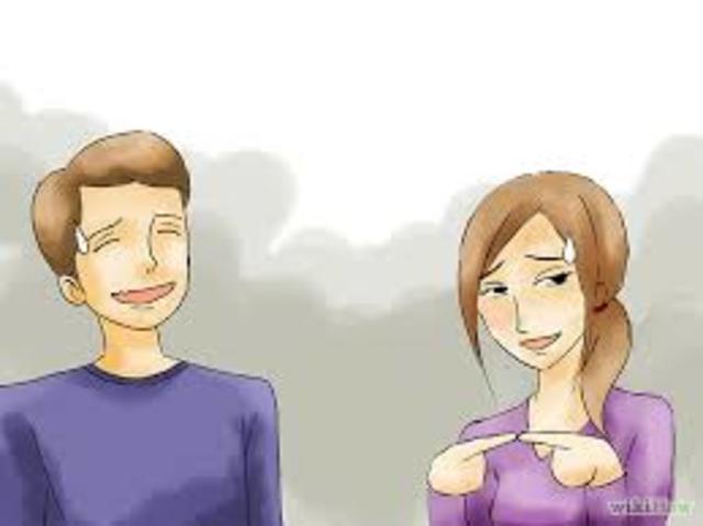 I met my girlfriend.