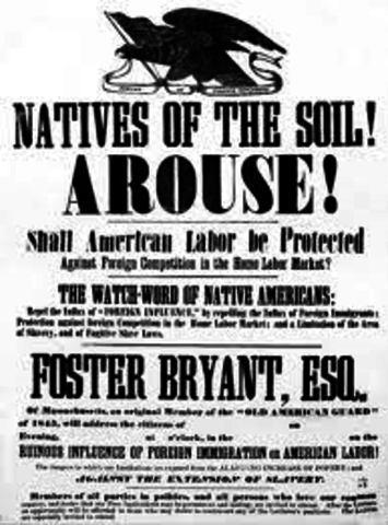 prejudices of american 'nativists'