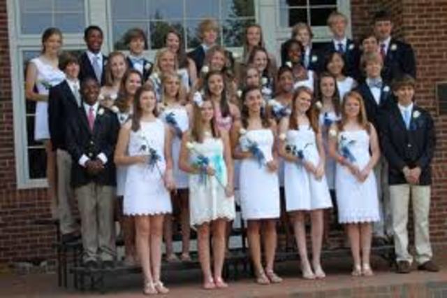 Graduación de la escuela media