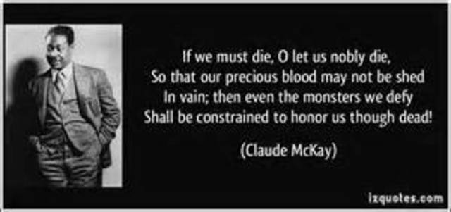 Claude McKay "If we must Die"