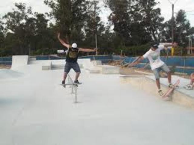 Gran salto del patín en la sociedad (california)