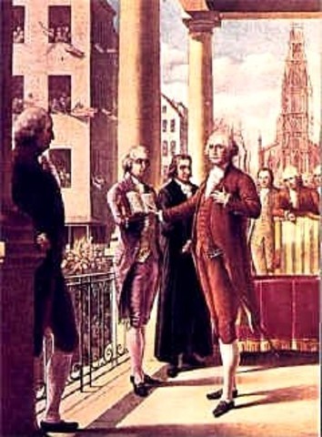 George Washingtion Elected President.