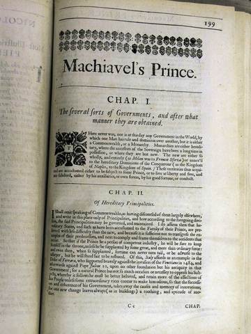 Machiavelli writes The Prince