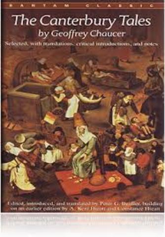 Chaucer writes The Canterbury Tales