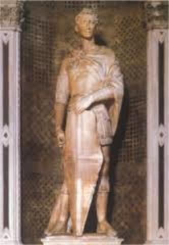 Donatello creates his statue of St. George