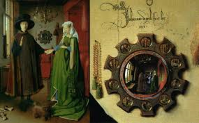 Jan van Eyck paints the arnolfini portrait