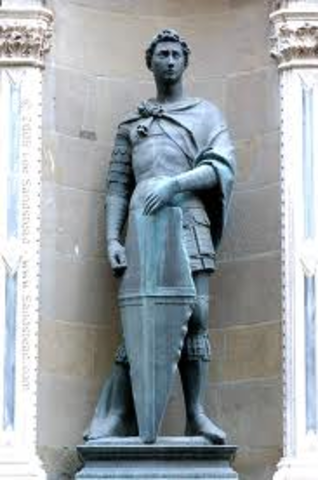 Donatello create his statue of St. George