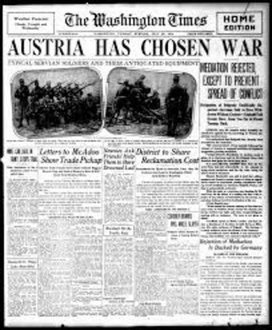Austria-hungary declares war on Portugal