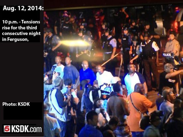 Violence erupts for a third night in a row.