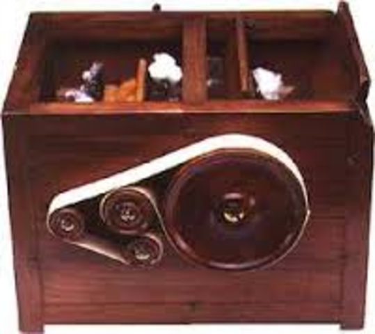 Eli Whitney granted patent for the cotton gin