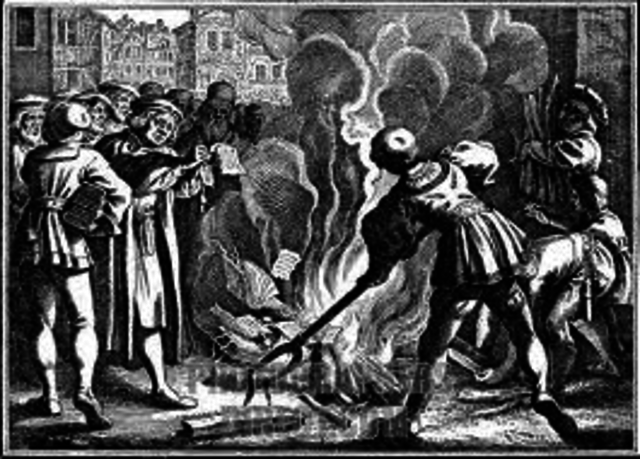 the Church excommunicates Luther