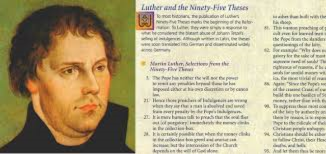 Martin Luther King presents the Ninety-five Theses