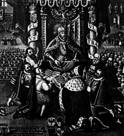 The Peace of Augsburg divides Germany