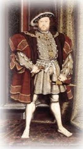 the Act of supremacy is passed in England