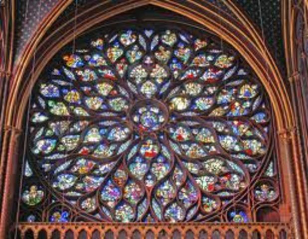 Stained Glass Rose Window, Sainte-Chappelle, Paris