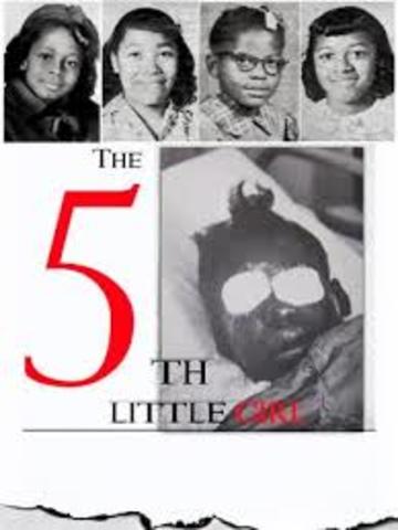 4 girls killed from bomb at 16th street Baptise Church