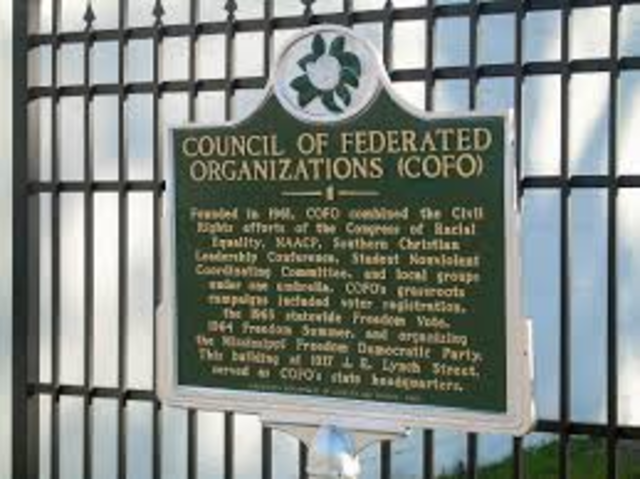 Mississippi Freedom Summer Project organized by COFO