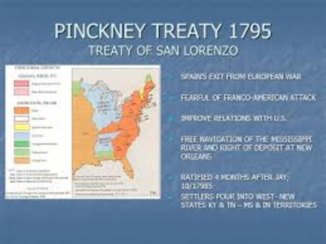 Pinckney’s Treaty with Spain, 1795