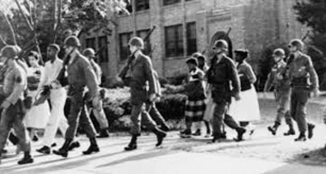 Federal Troops sent to Arkansas