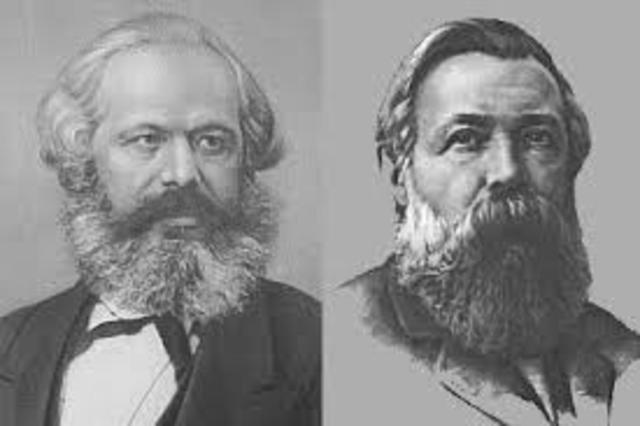Marx and Engels publish The Communist Manifesto