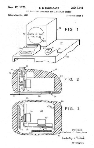 Douglas Engelbart Devlops the PC Mouse