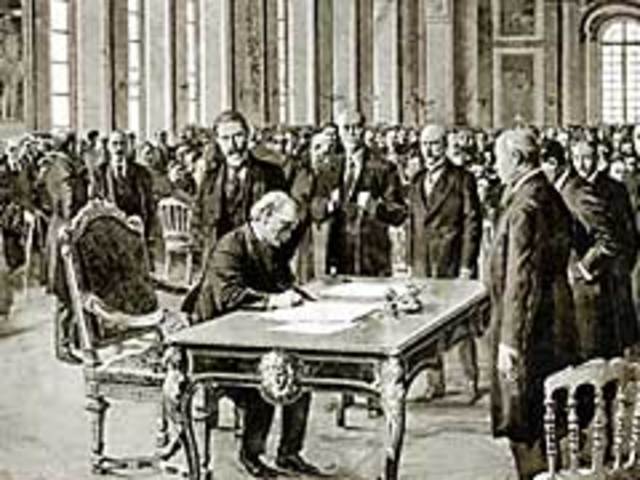 Treaty of Versailles Signed