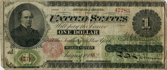 civil war printed money.