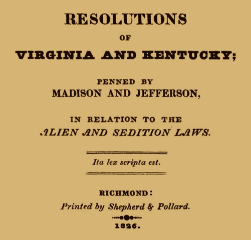 Kentucky and Virginia Resolutions