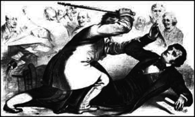 Brooks attacks Sumner in Senate