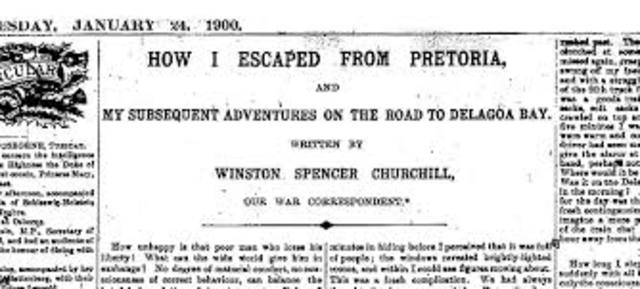 Churchill is Held in Pretoria