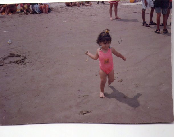 A los 3 años me encantaba ir a la playa y jugar en la arena