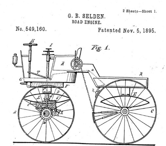 First atutomoble patent