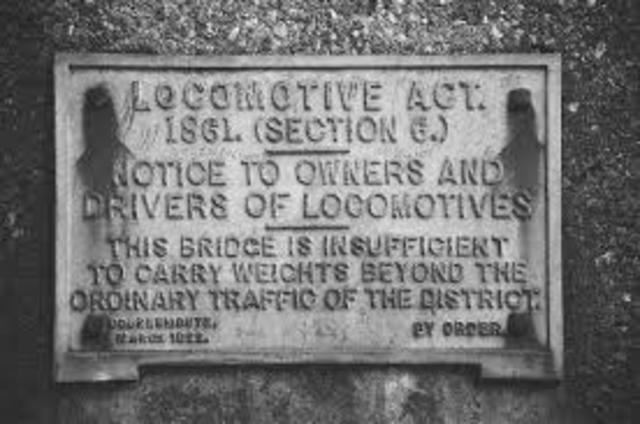 Passage of the Locomotive Act