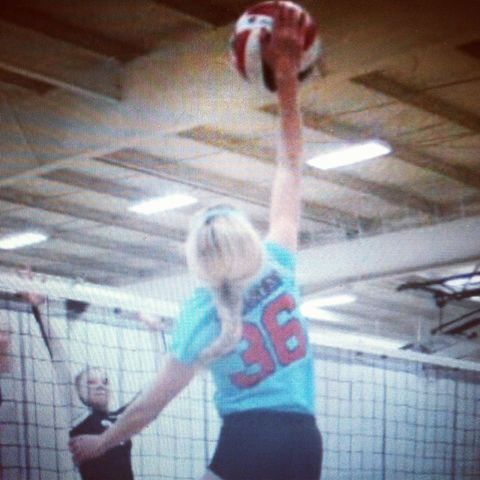 first volleyball game