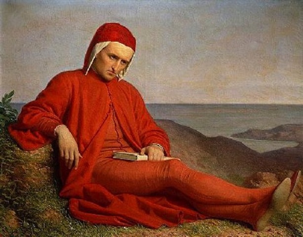dante writes the divine comedy