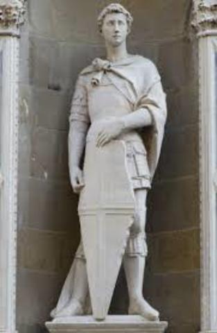 donatello creates his statue of St.George