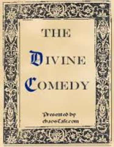 Dante writes the Devine Comedy