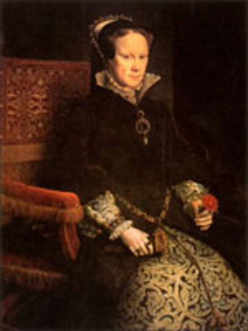 mary tudor "bloody mary" becomes queen of england