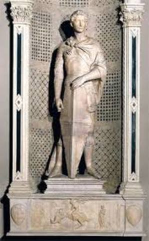 Donatello creates his statue of St. George