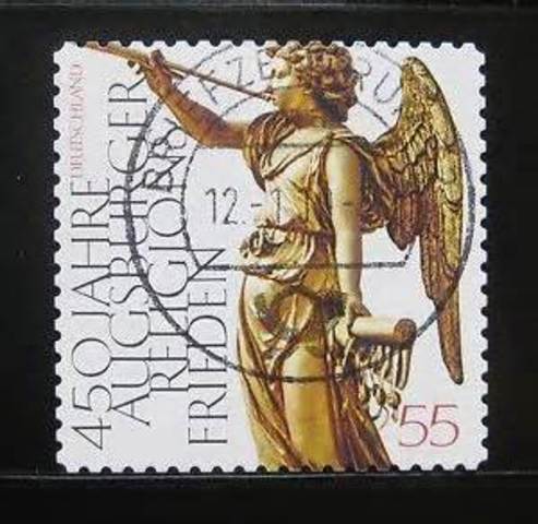 The Peace of Augsburg divides Germany