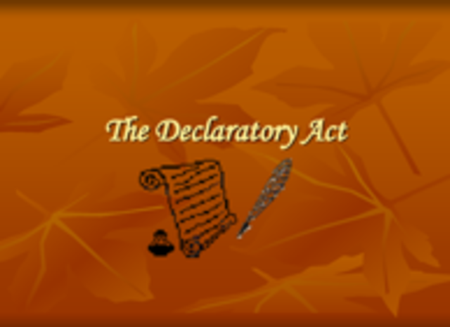 Declaratory Act