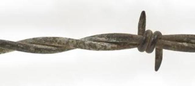 Barbed Wire invented