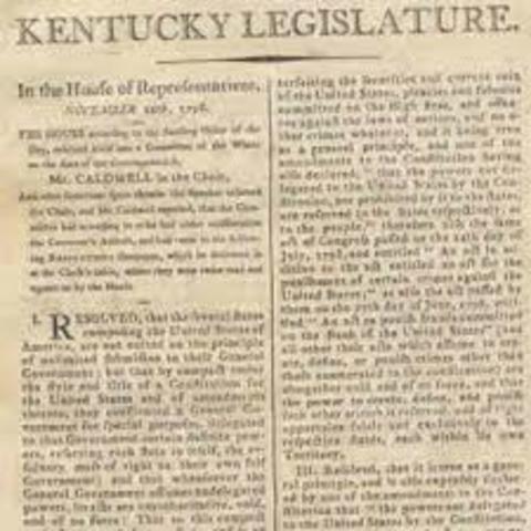 Kentucky and Virginia Resolutions, 1798