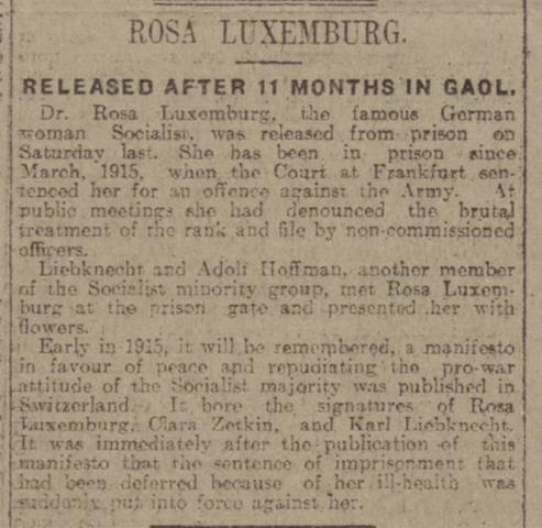 Released from Prison