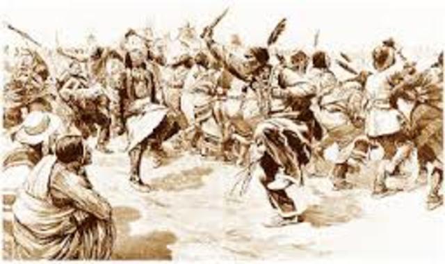 Sioux massacred at Wounded Knee, SD