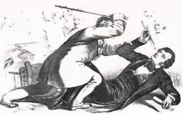 Brooks attacks Sumner in Senate